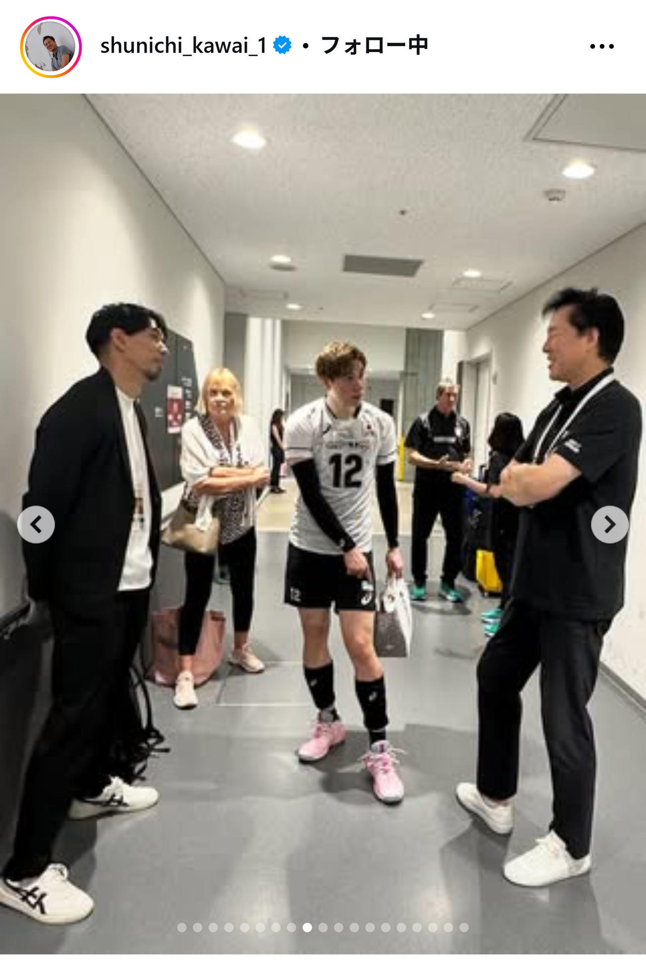 川合俊一会長のインスタグラムから