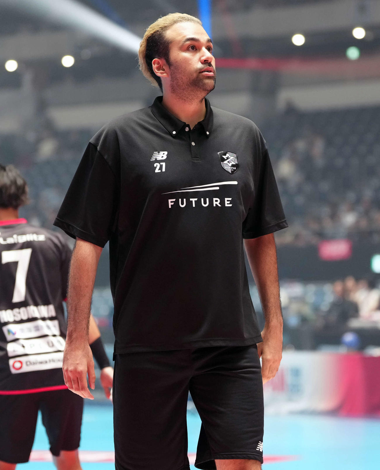右肩手術明けでパリ・サンジェルマン戦を欠場した玉川裕康（撮影・小島史椰）
