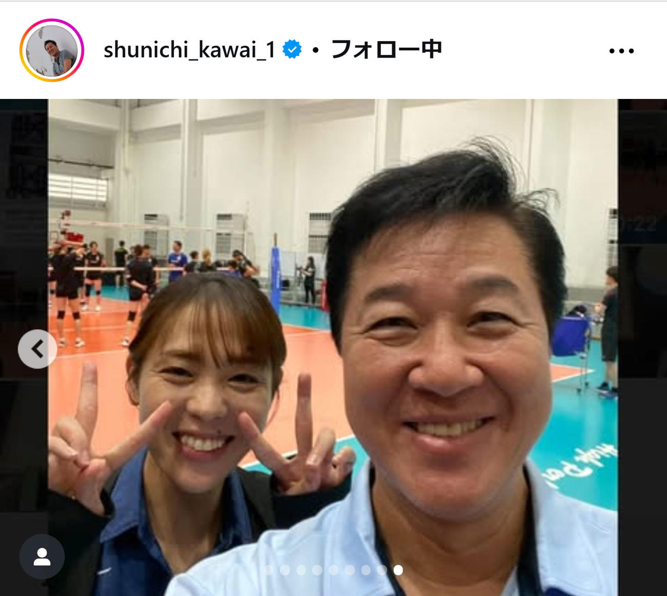 川合俊一会長のインスタグラムから