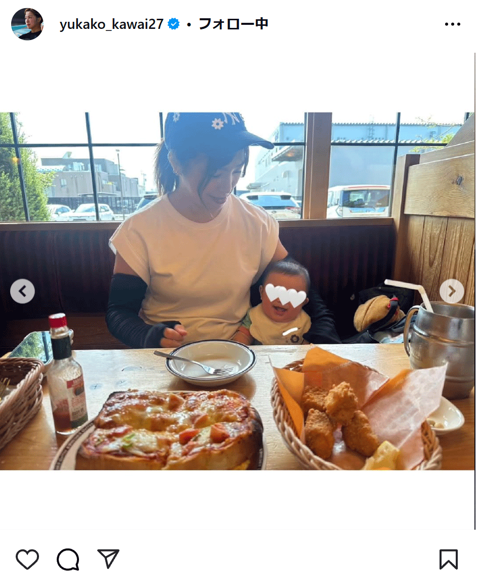 川井友香子のインスタグラムから