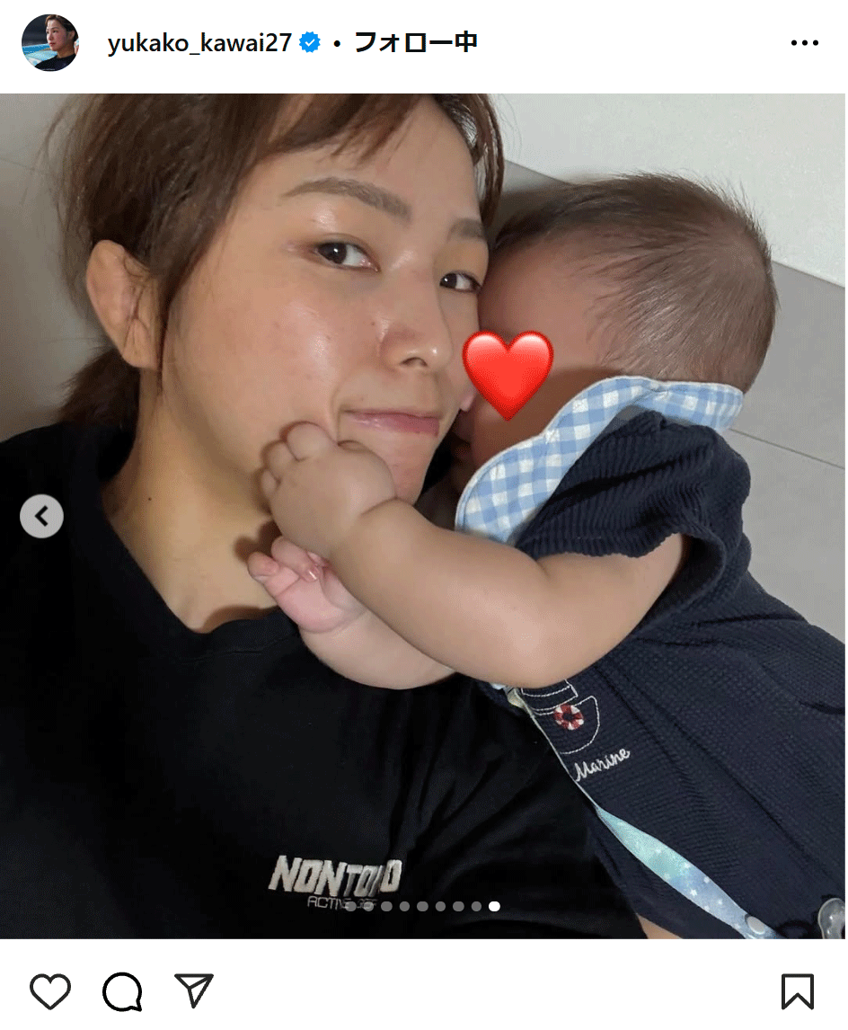 川井友香子のインスタグラムから