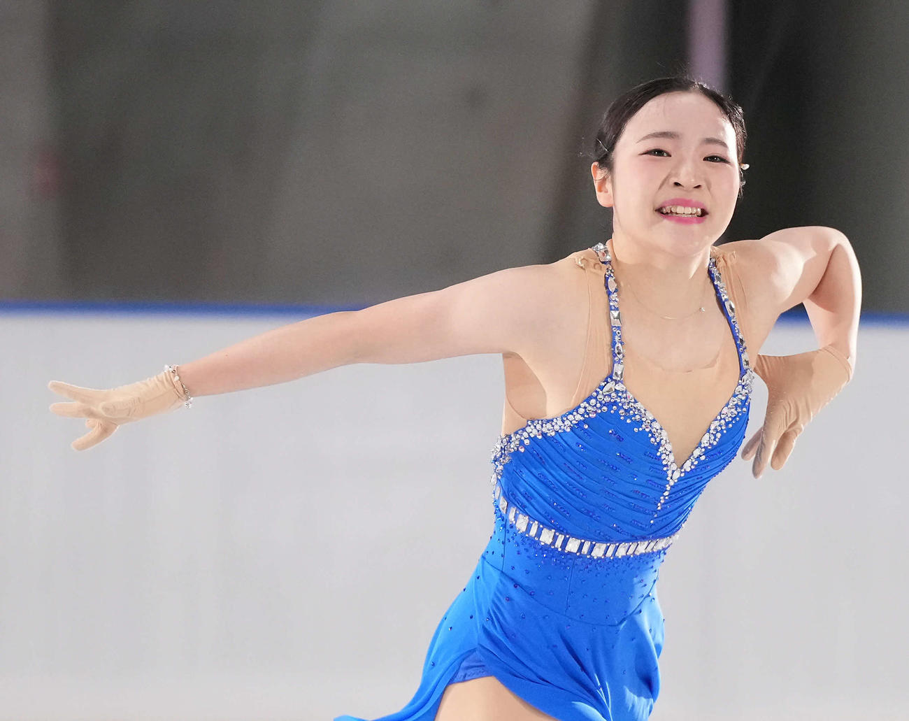 「東京辰巳アイスアリーナ」の開業イベントで演技を披露する高木謡（撮影・たえ見朱実）