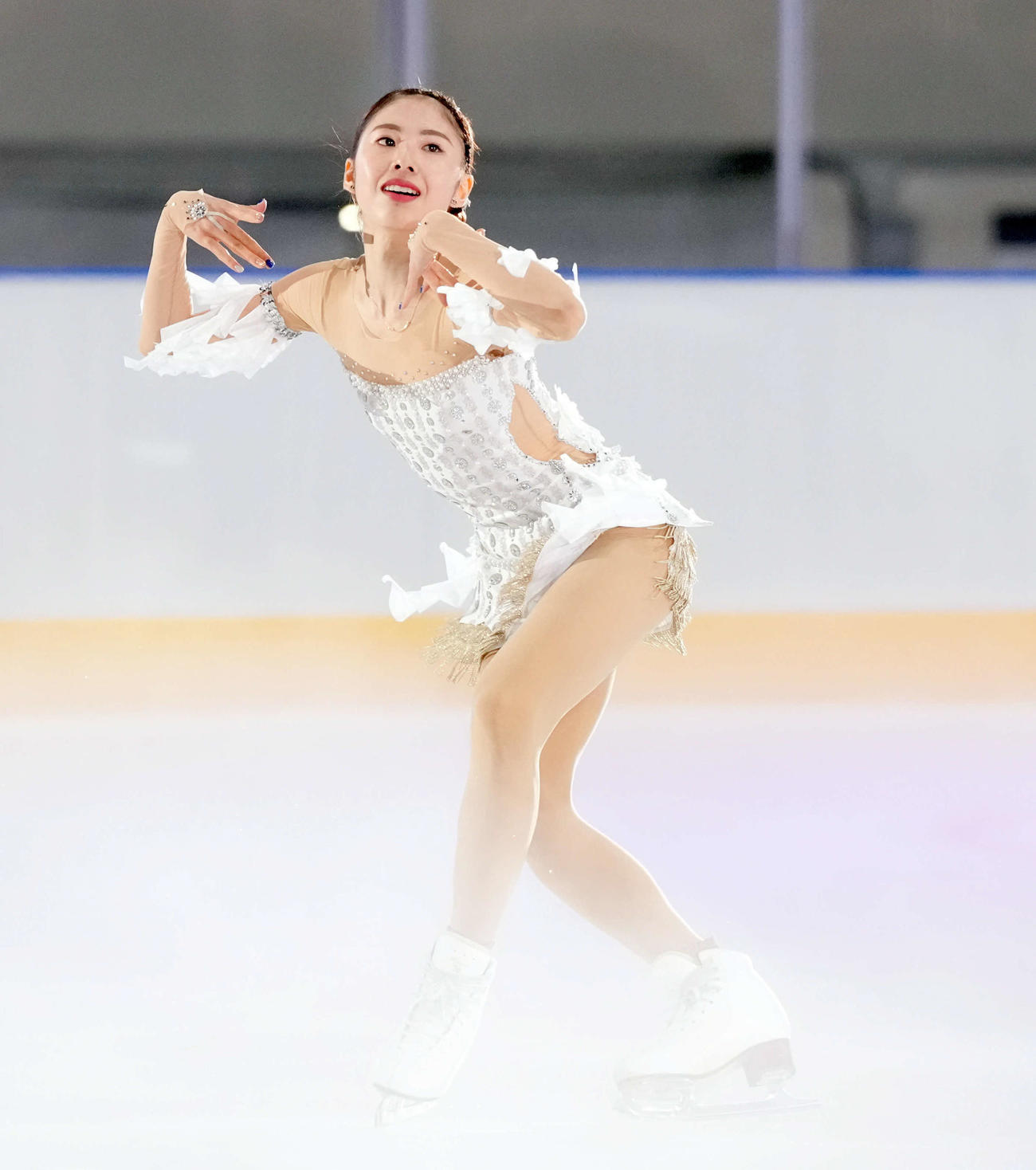 「東京辰巳アイスアリーナ」の開業イベントで演技を披露する住吉りをん（撮影・たえ見朱実）