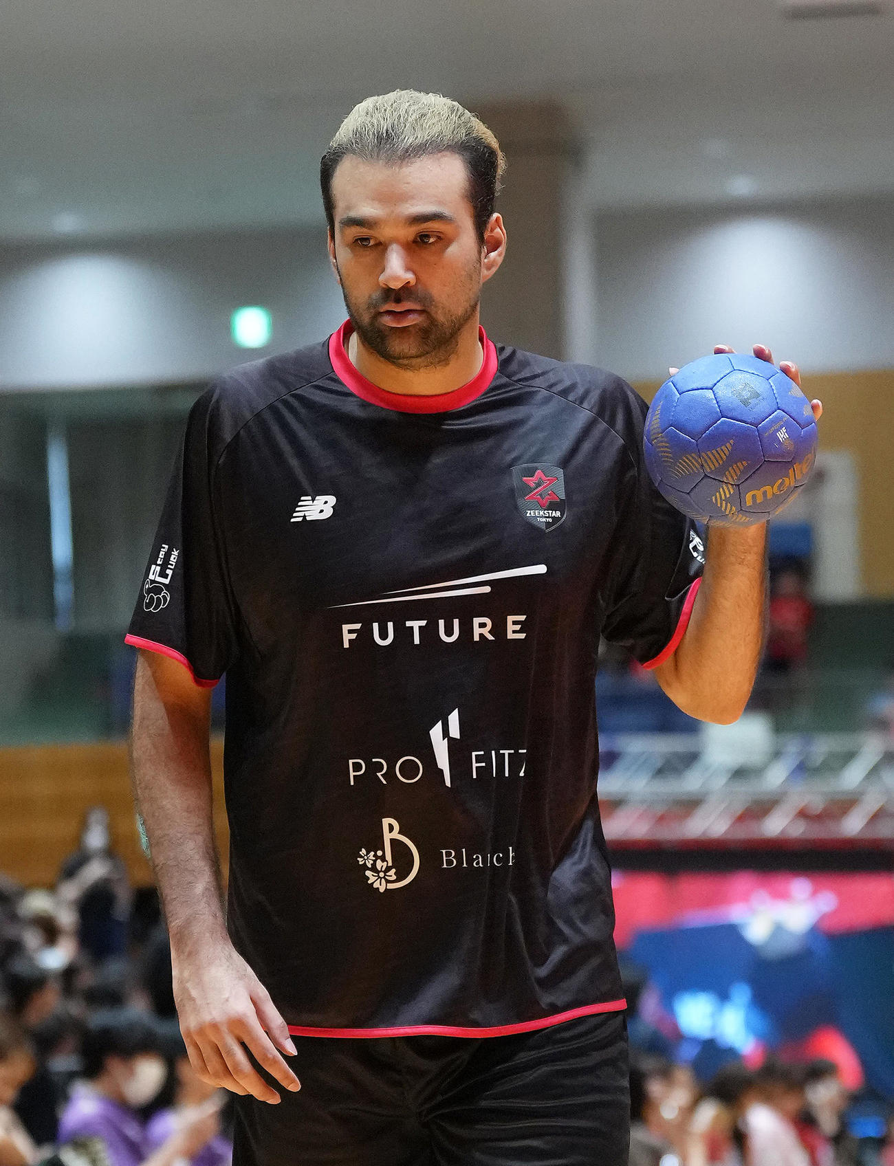 ブレイヴキングス刈谷対ジークスター東京　試合前、別メニューで調整するジークスター東京の玉川（撮影・足立雅史）