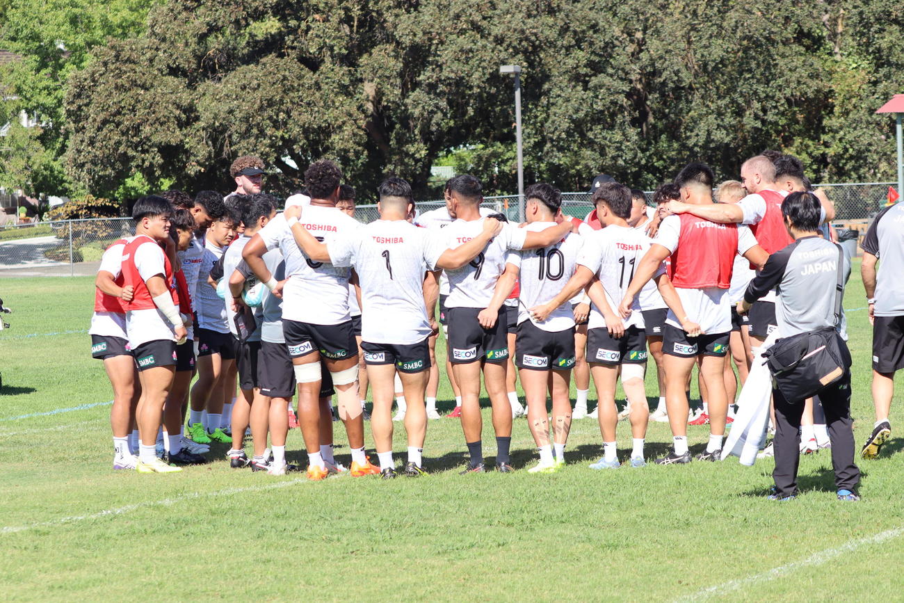 米国移動後の1日、米国戦に向けて調整する日本代表（C）JRFU