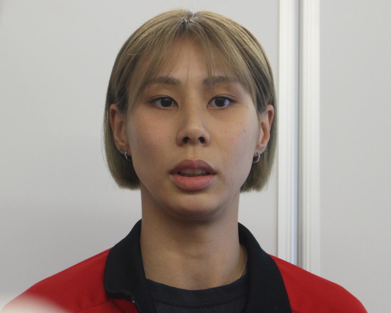 取材に応じる和田（撮影・勝部晃多）