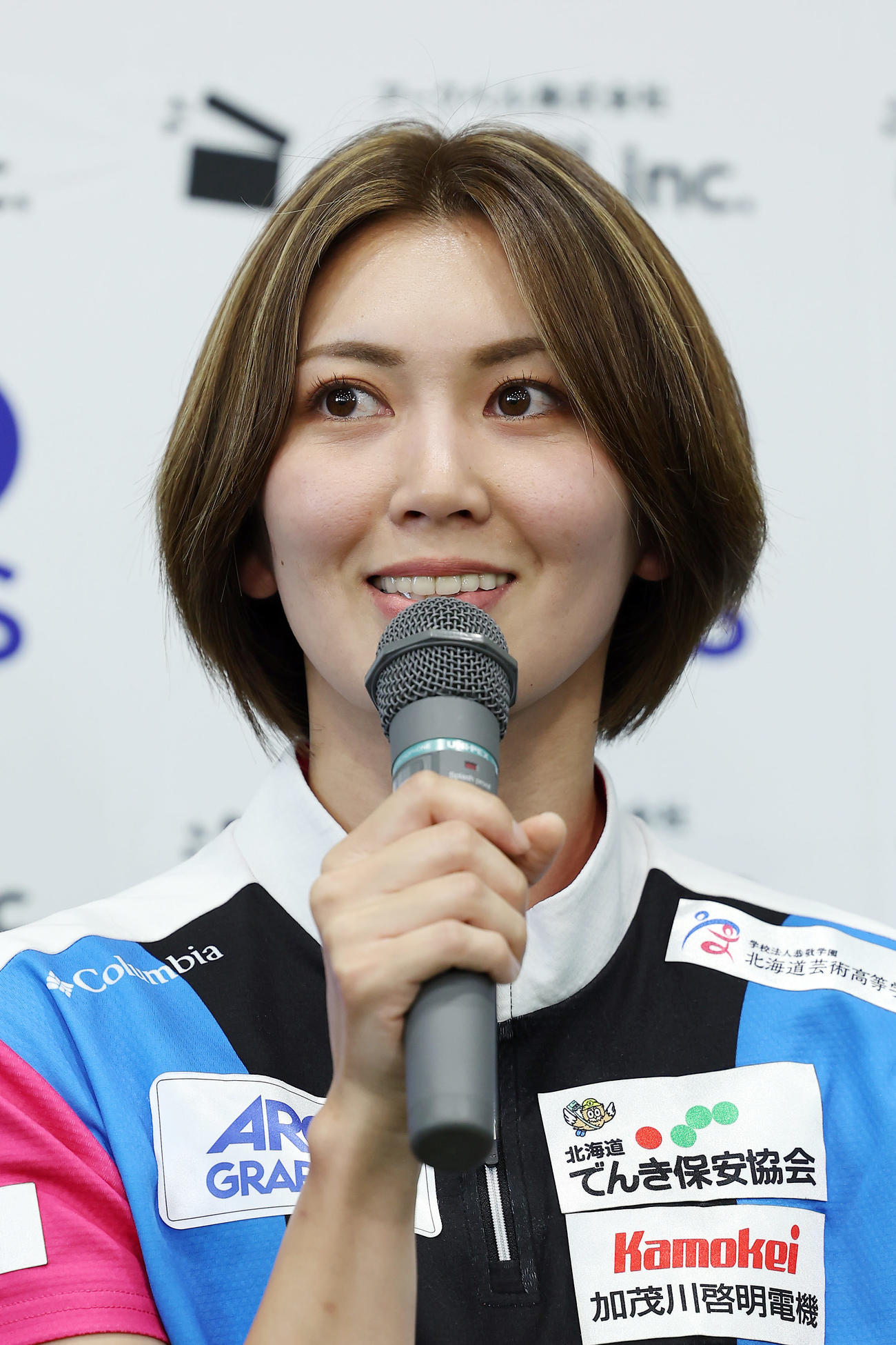 合同会見で意気込みを語るフォルティウスの吉村（撮影・前田充）