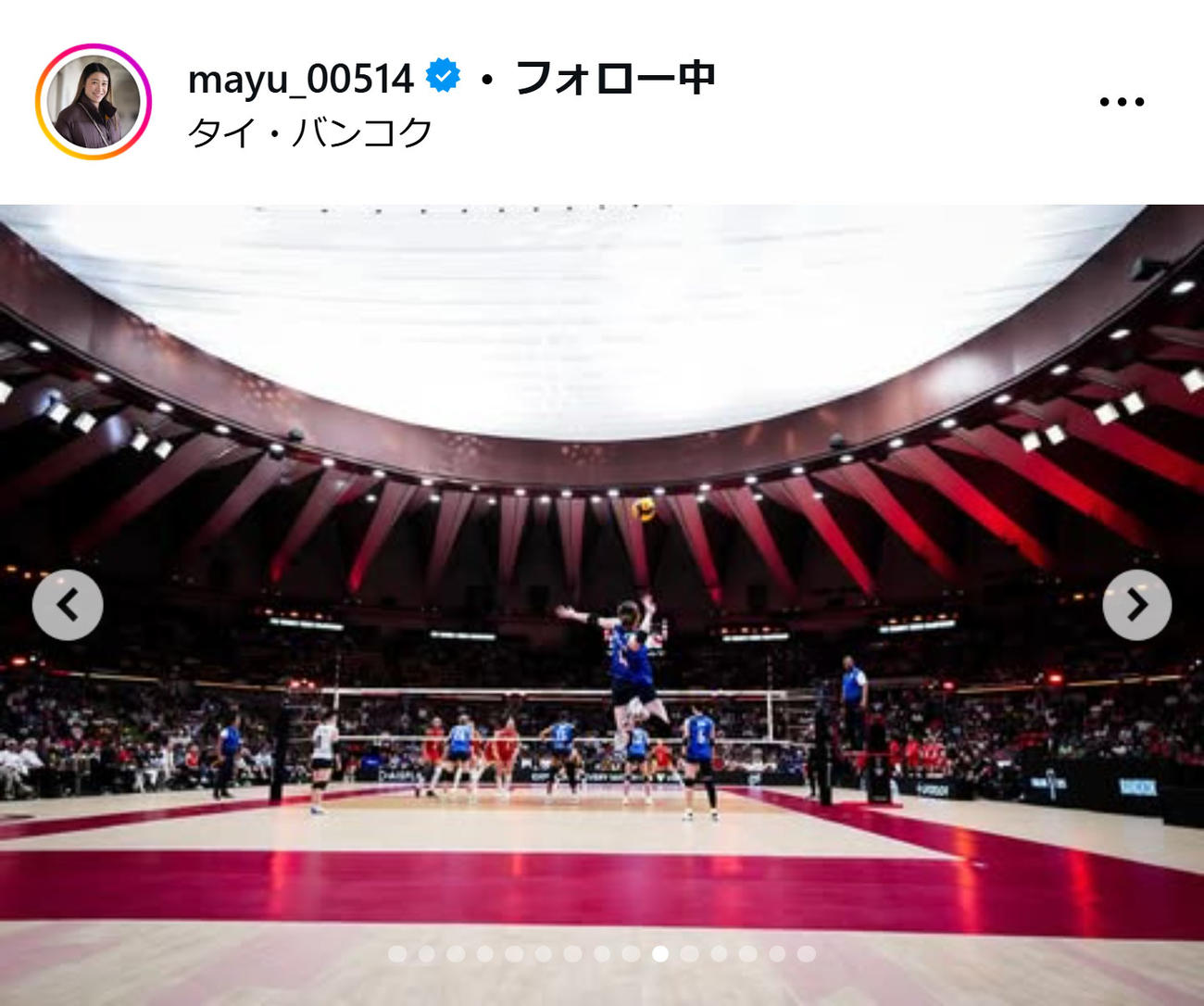 石川真佑のインスタグラムから