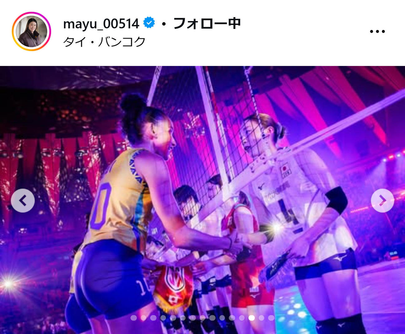 石川真佑のインスタグラムから