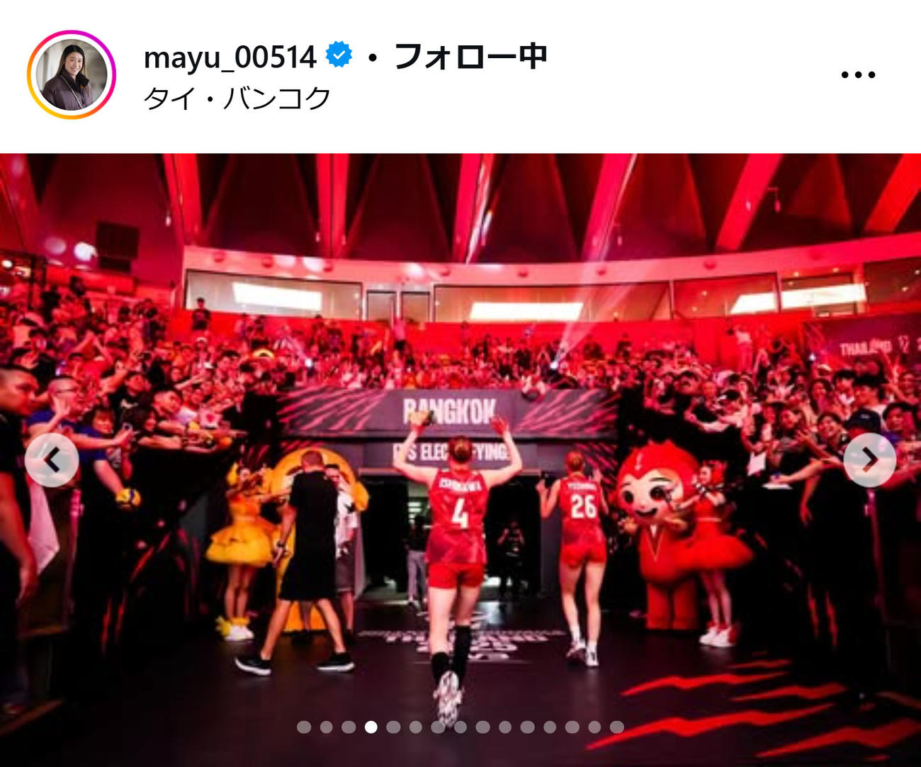 石川真佑のインスタグラムから