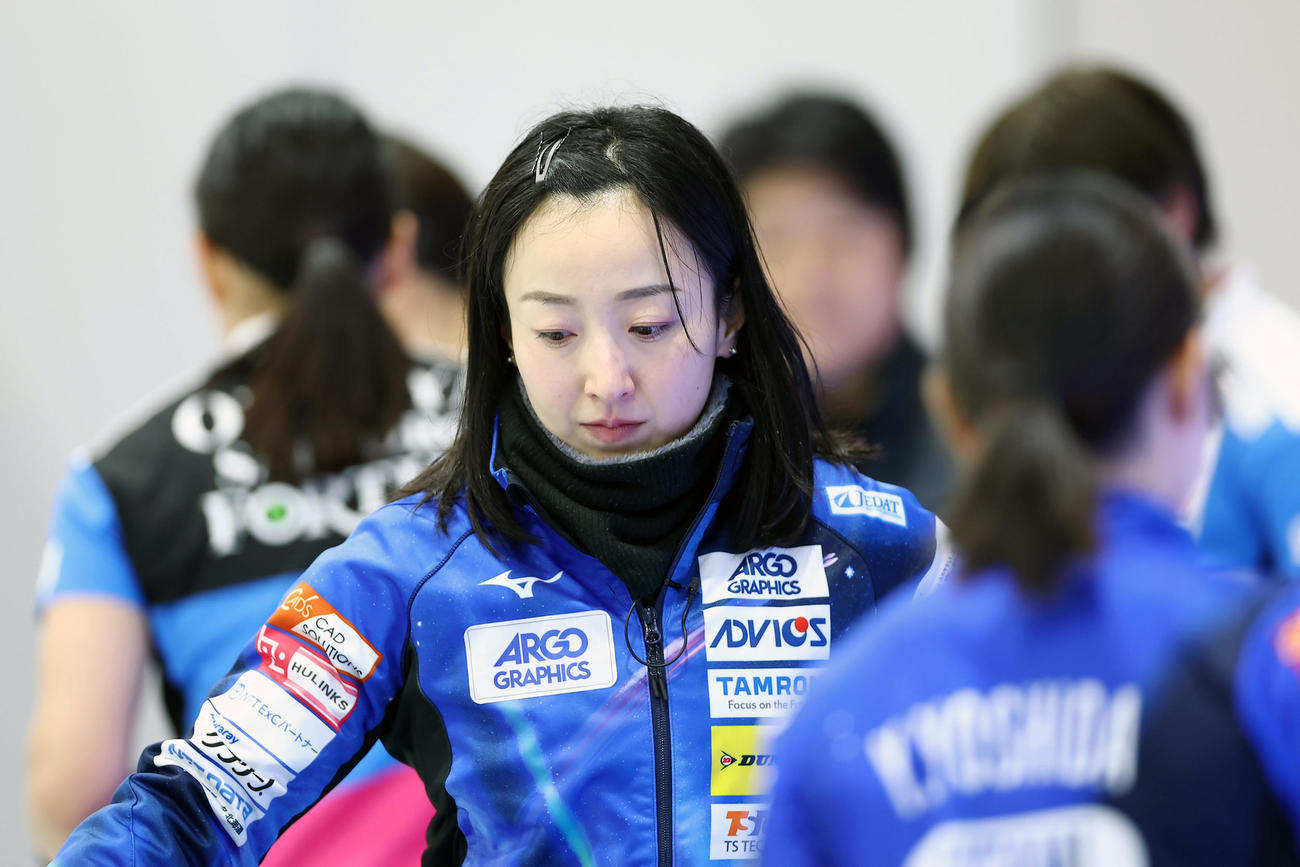 ロコ・ソラーレ対フォルティウス　フォルティウスに敗れたロコ・ソラーレ藤沢（撮影・前田充）
