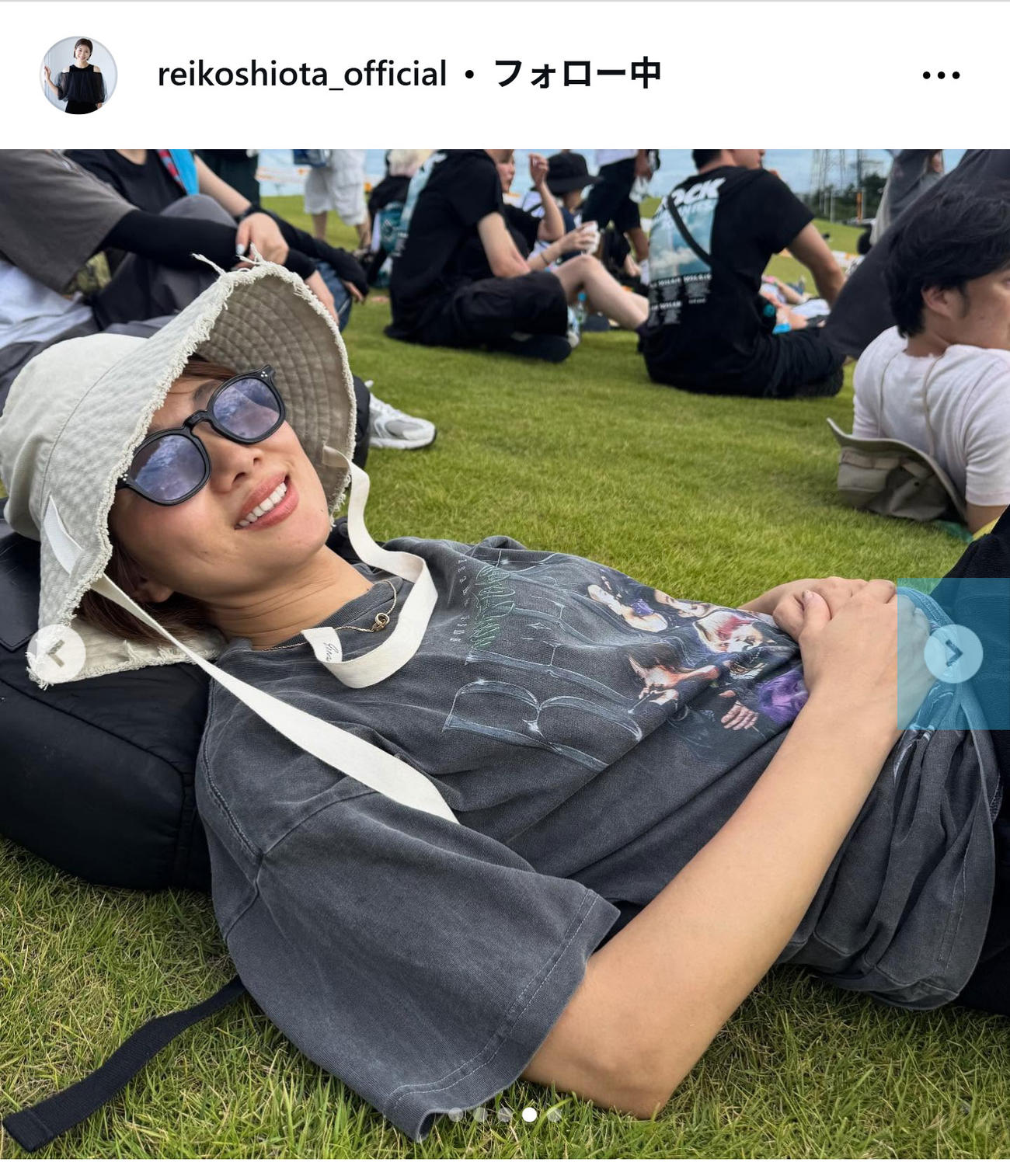 潮田玲子さんのインスタグラムから