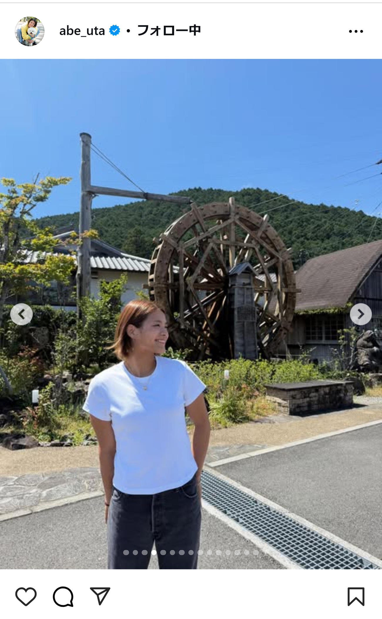 阿部詩のインスタグラムから