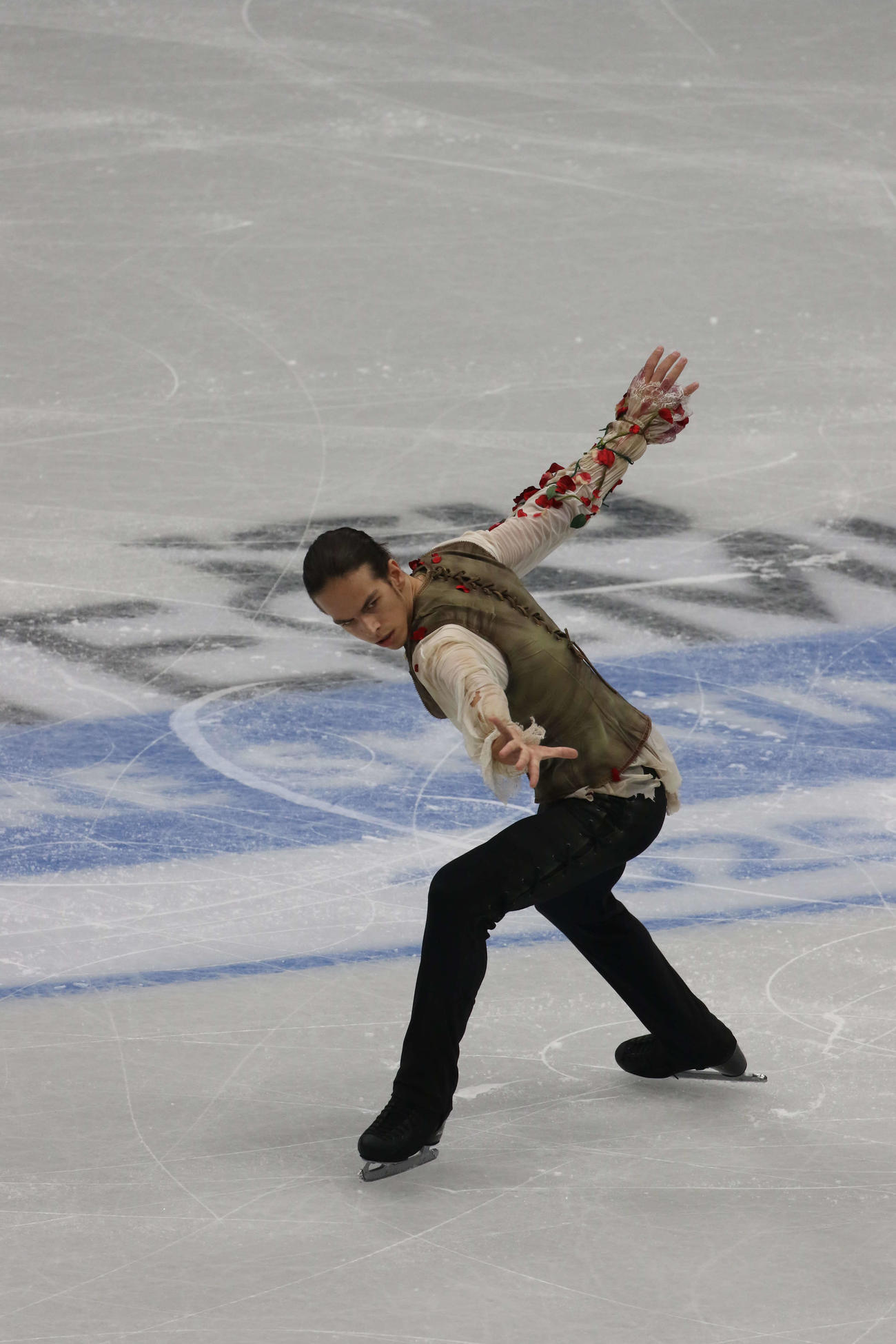 ミラノ・コルティナ冬季五輪最終予選男子SP　演技するピョートル・グメンニク（撮影・松本航）（撮影・松本航）