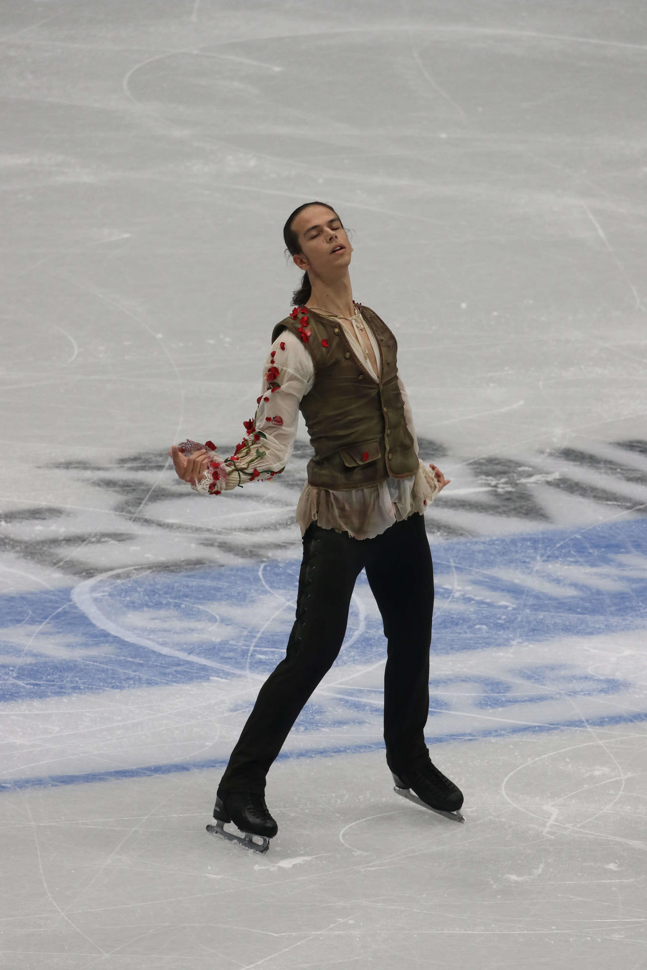 ミラノ・コルティナ冬季五輪最終予選男子SP　演技するピョートル・グメンニク（撮影・松本航）（撮影・松本航）