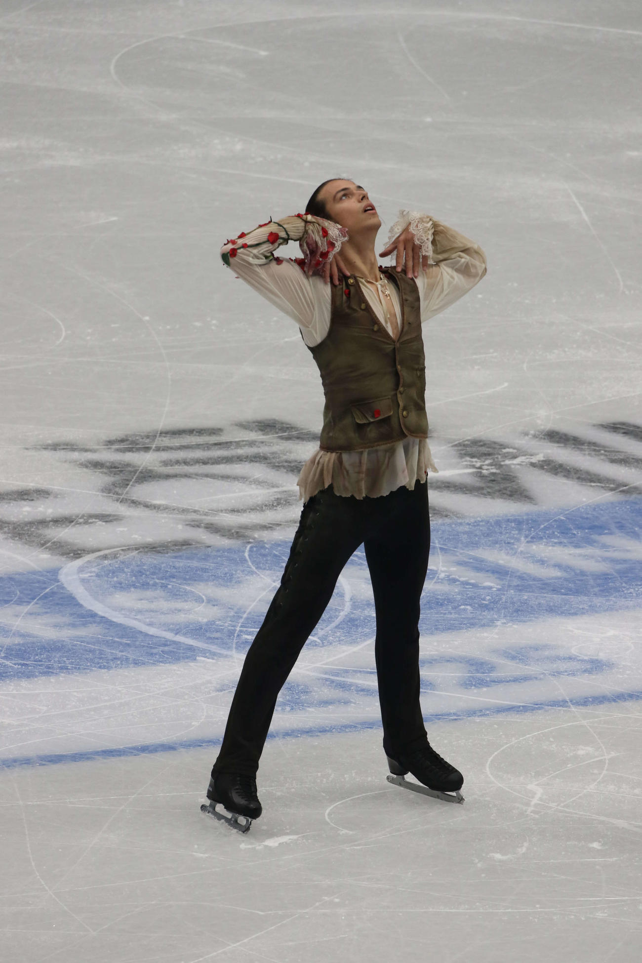 ミラノ・コルティナ冬季五輪最終予選男子SP　演技するピョートル・グメンニク（撮影・松本航）（撮影・松本航）