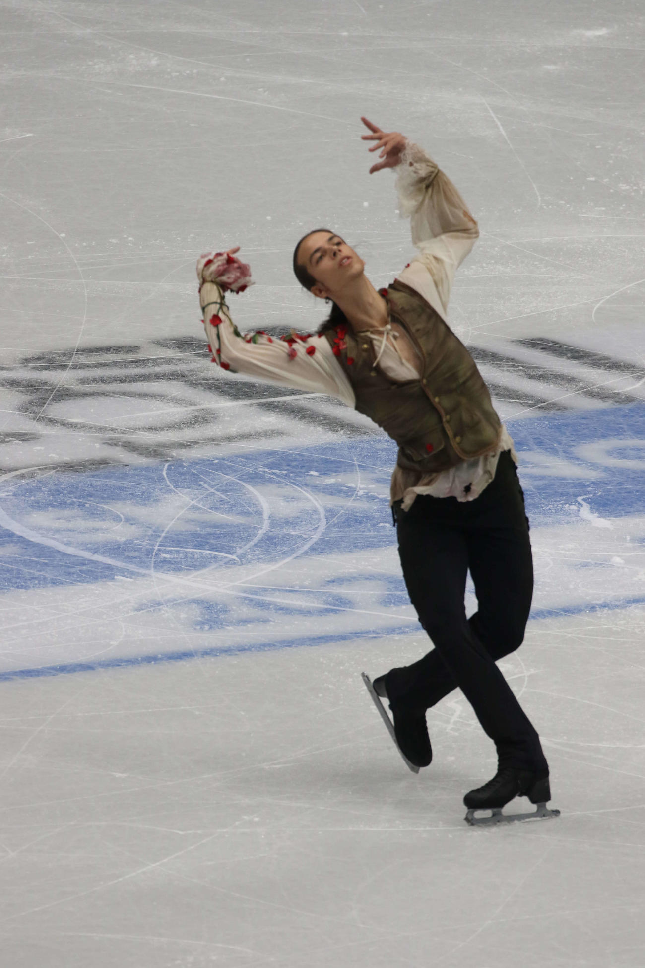 ミラノ・コルティナ冬季五輪最終予選男子SP　演技するピョートル・グメンニク（撮影・松本航）（撮影・松本航）