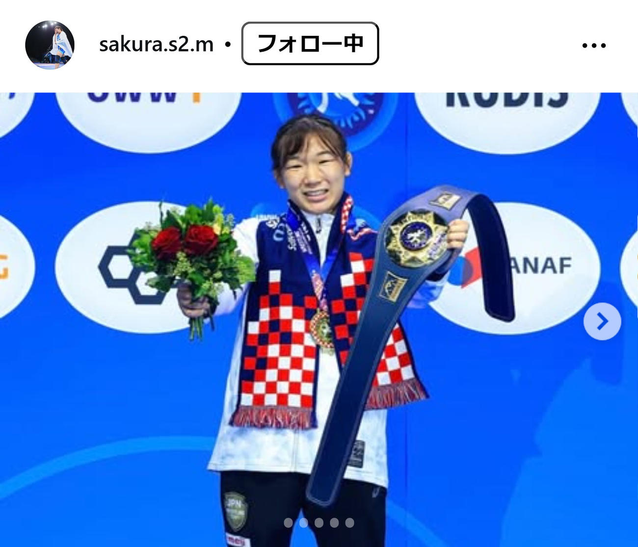 元木咲良のインスタグラムから