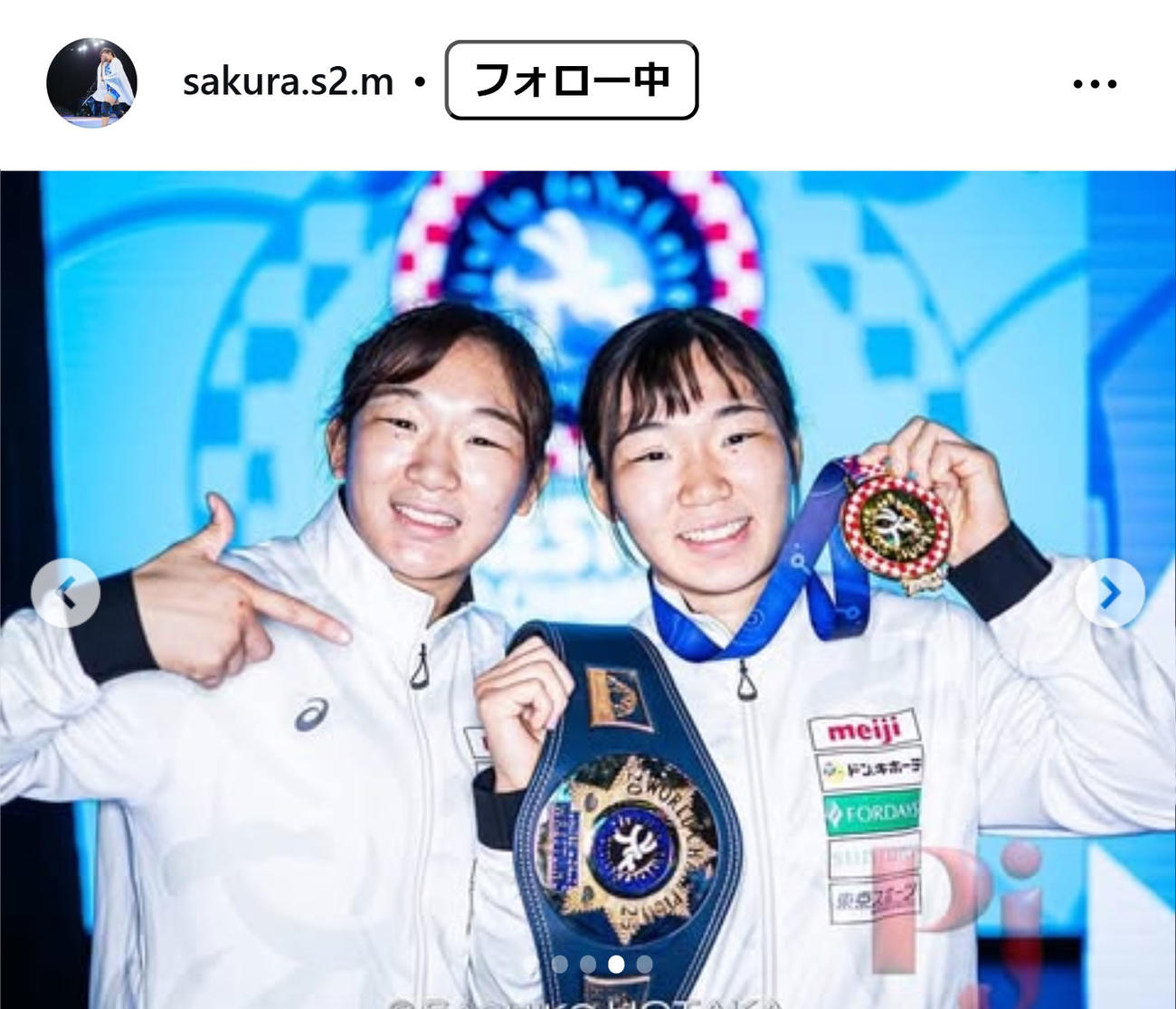元木咲良のインスタグラムから