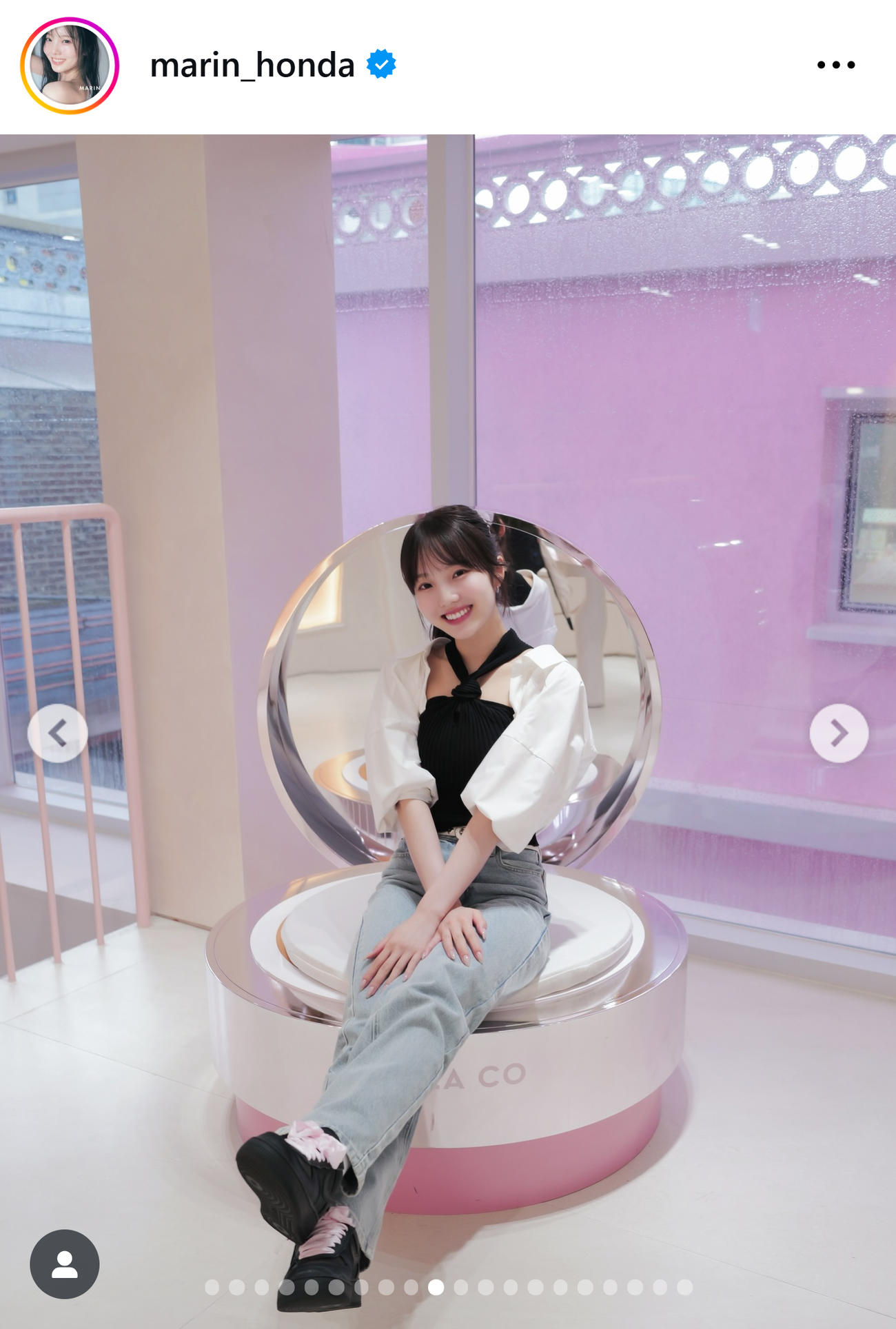 本田真凜さんのインスタグラムから