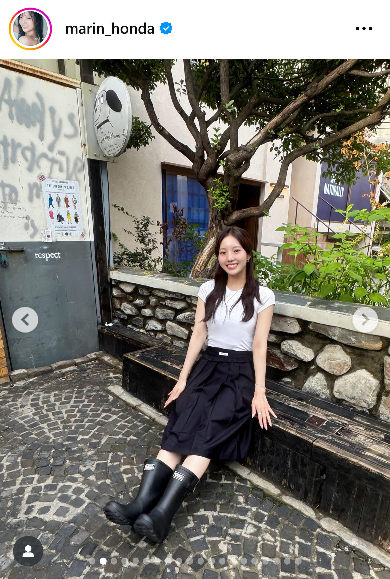 本田真凜さんのインスタグラムから