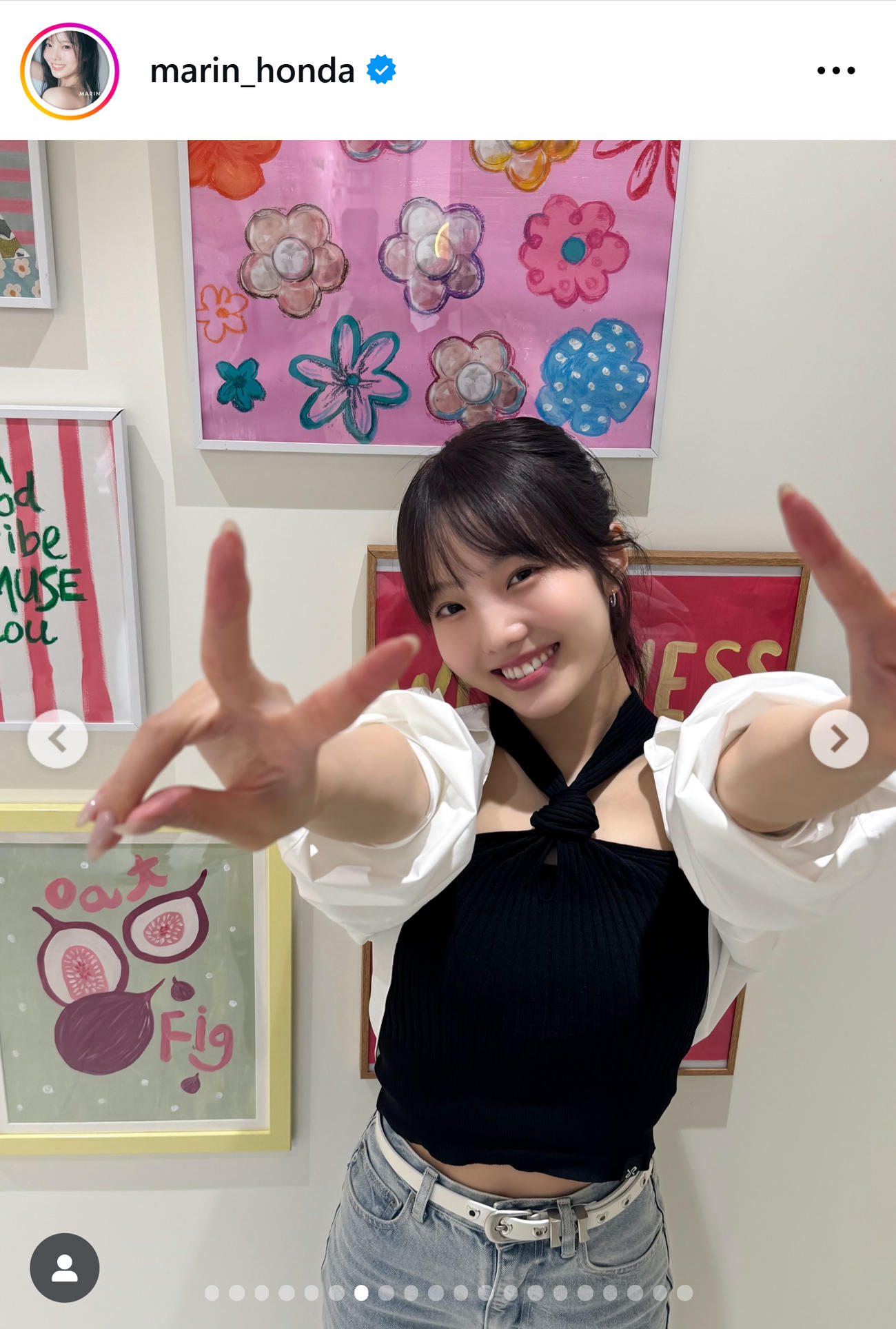 本田真凜さんのインスタグラムから