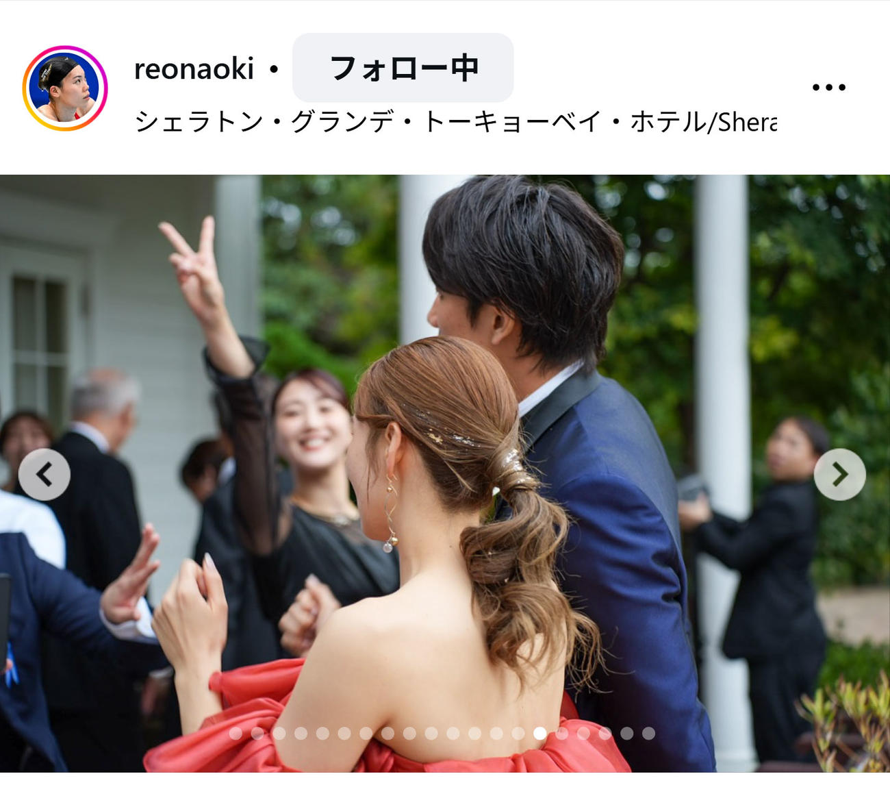 青木玲緒樹のインスタグラムから