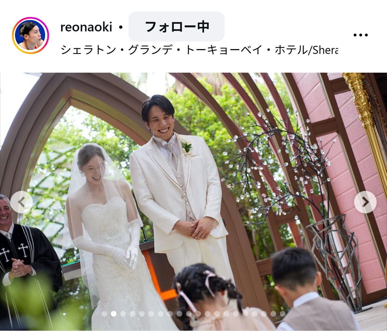 青木玲緒樹のインスタグラムから