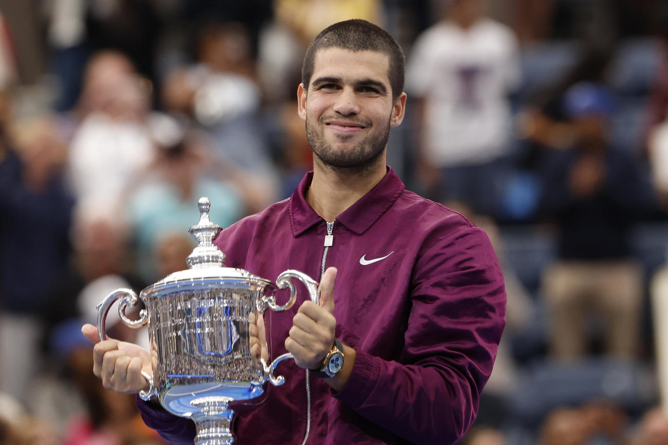 全米オープンを制したカルロス・アルカラス（C）Getty Images