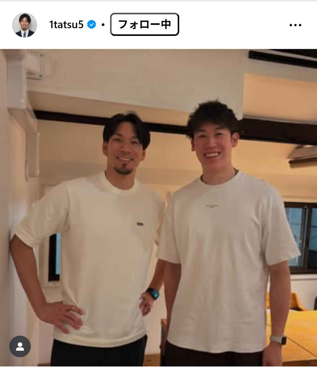 福澤達哉さんのインスタグラムから