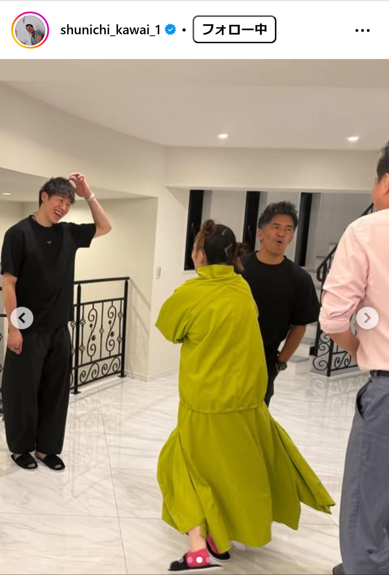 川合俊一会長のインスタグラムから