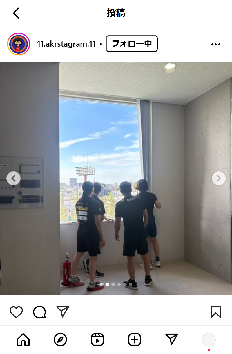 藤波朱理のインスタグラムから