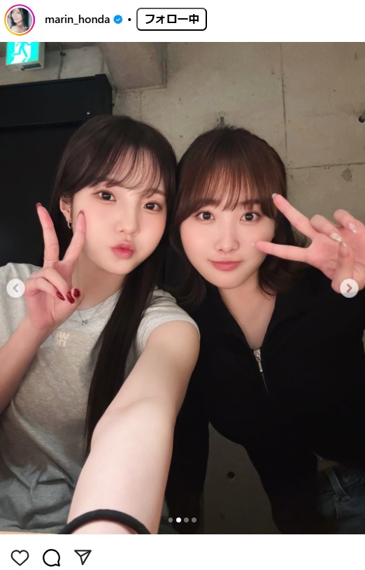 本田真凜さんのインスタグラムから
