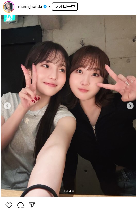 本田真凜さんのインスタグラムから