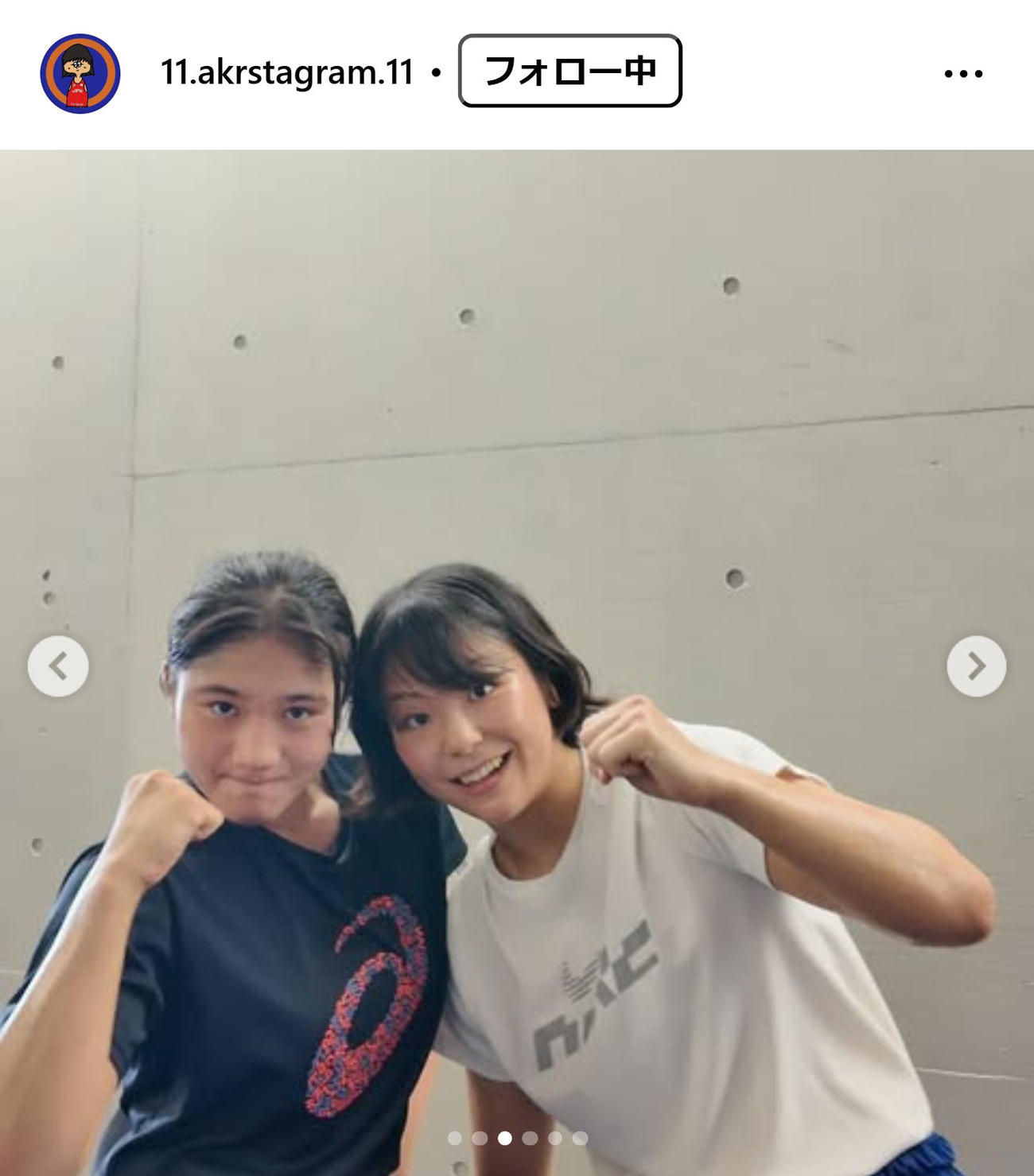 藤波朱里のインスタグラムから