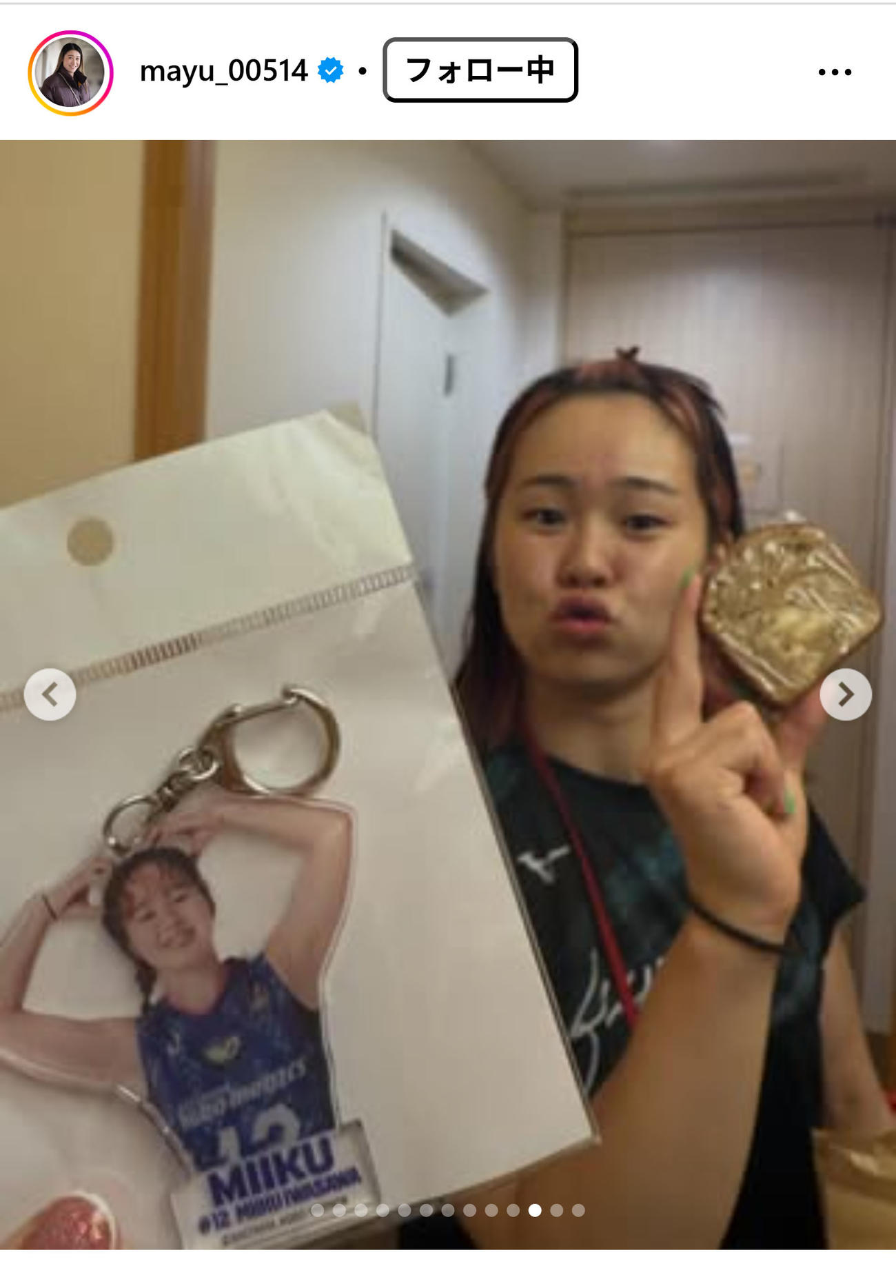 石川真佑のインスタグラムから