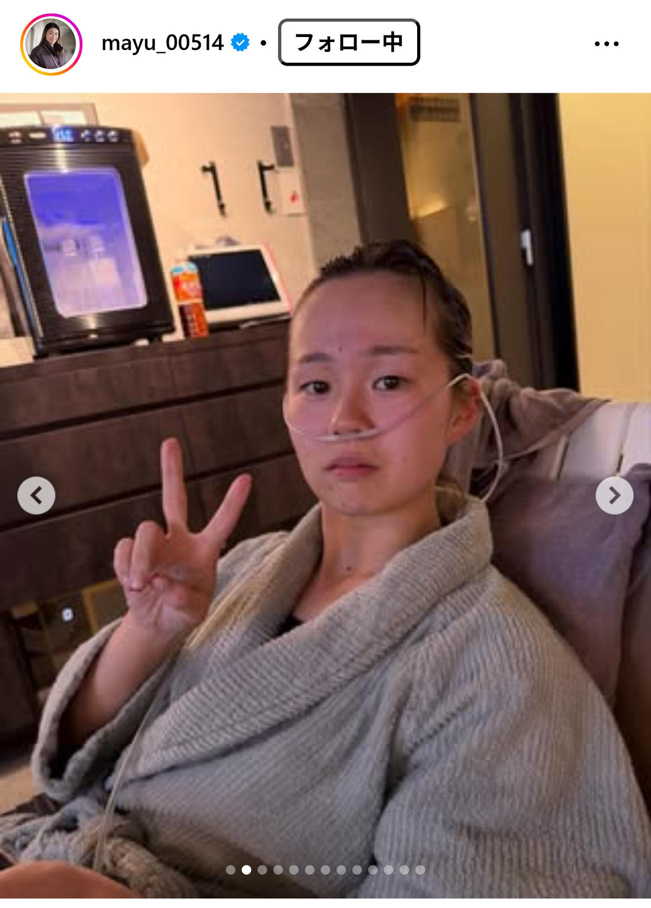 石川真佑のインスタグラムから