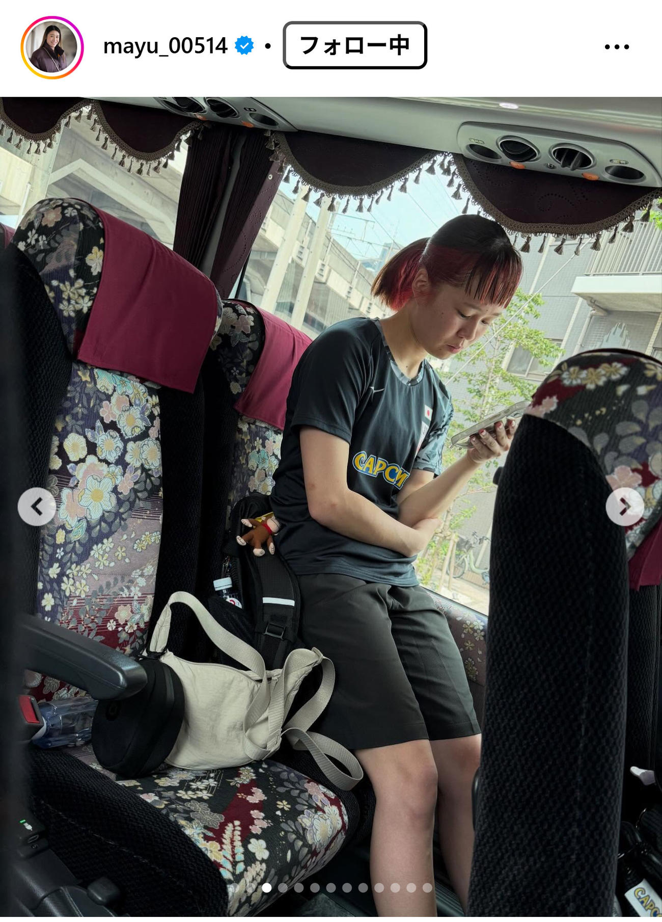石川真佑のインスタグラムから