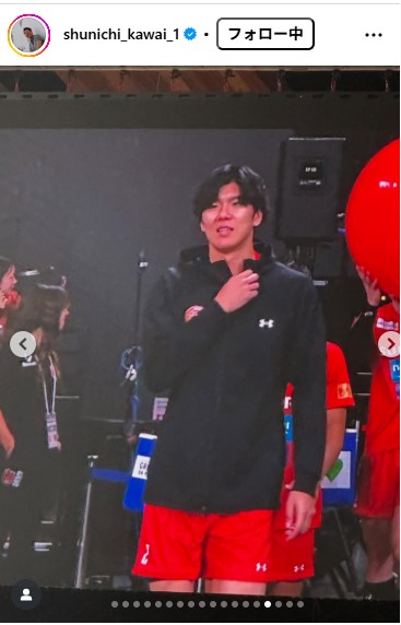 川合俊一日本バレーボール協会会長のインスタグラムから