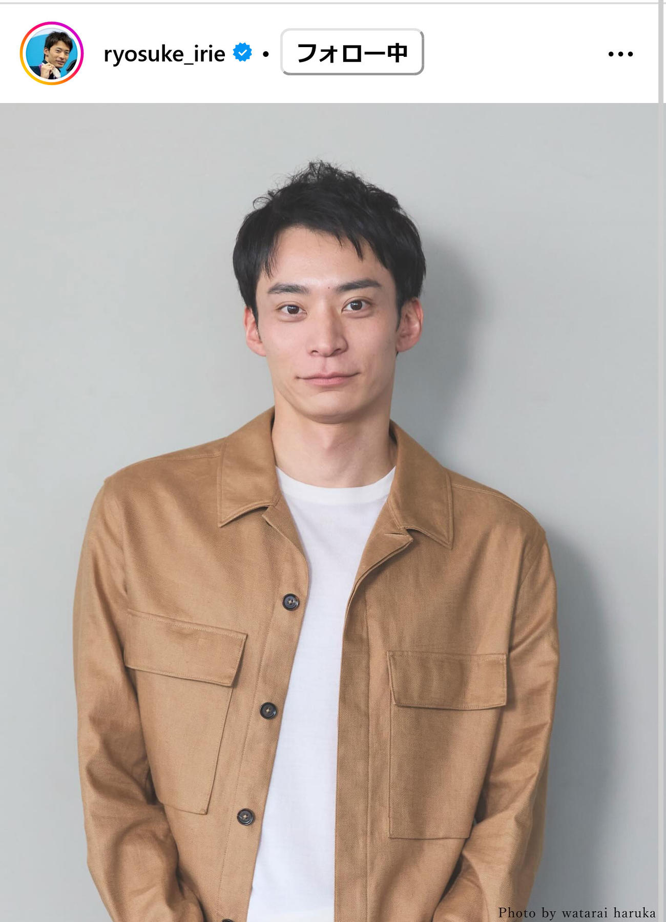 入江陵介さんのインスタグラムから