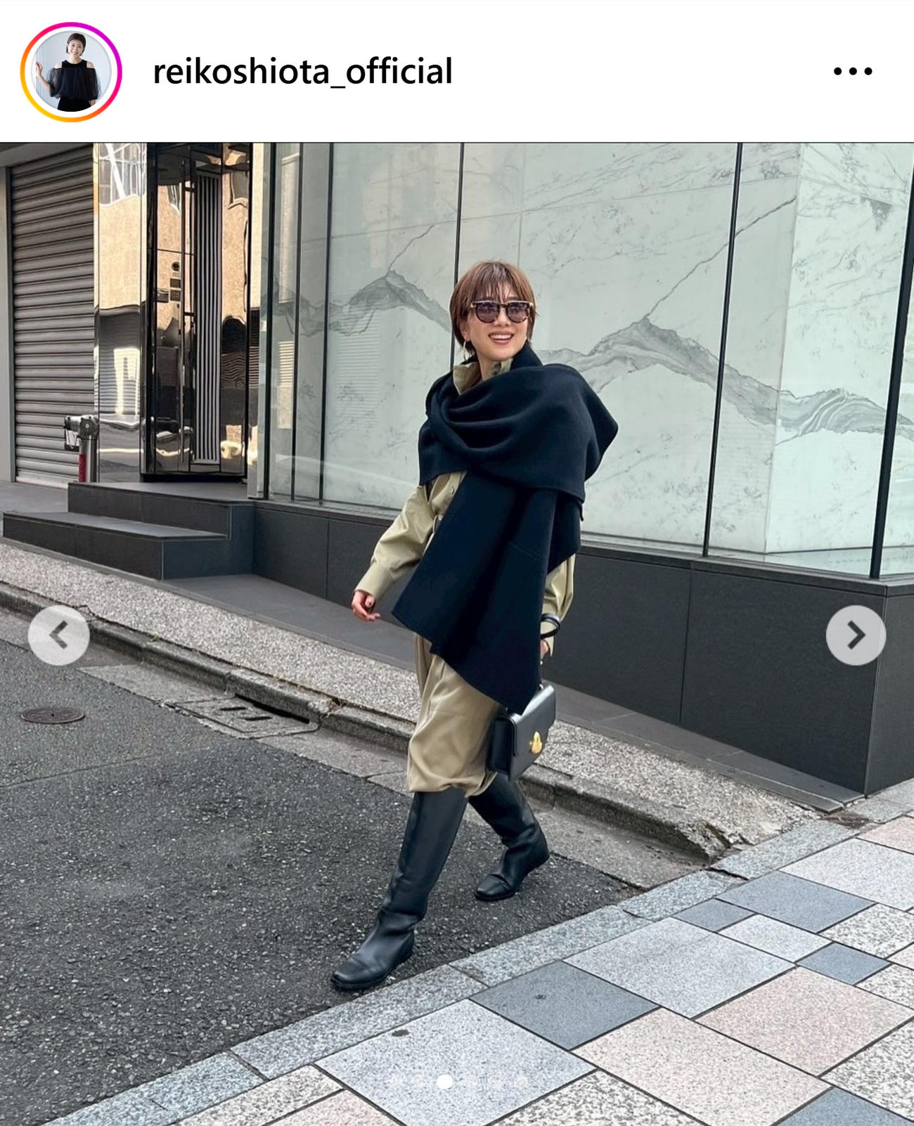 潮田玲子さんのインスタグラムから