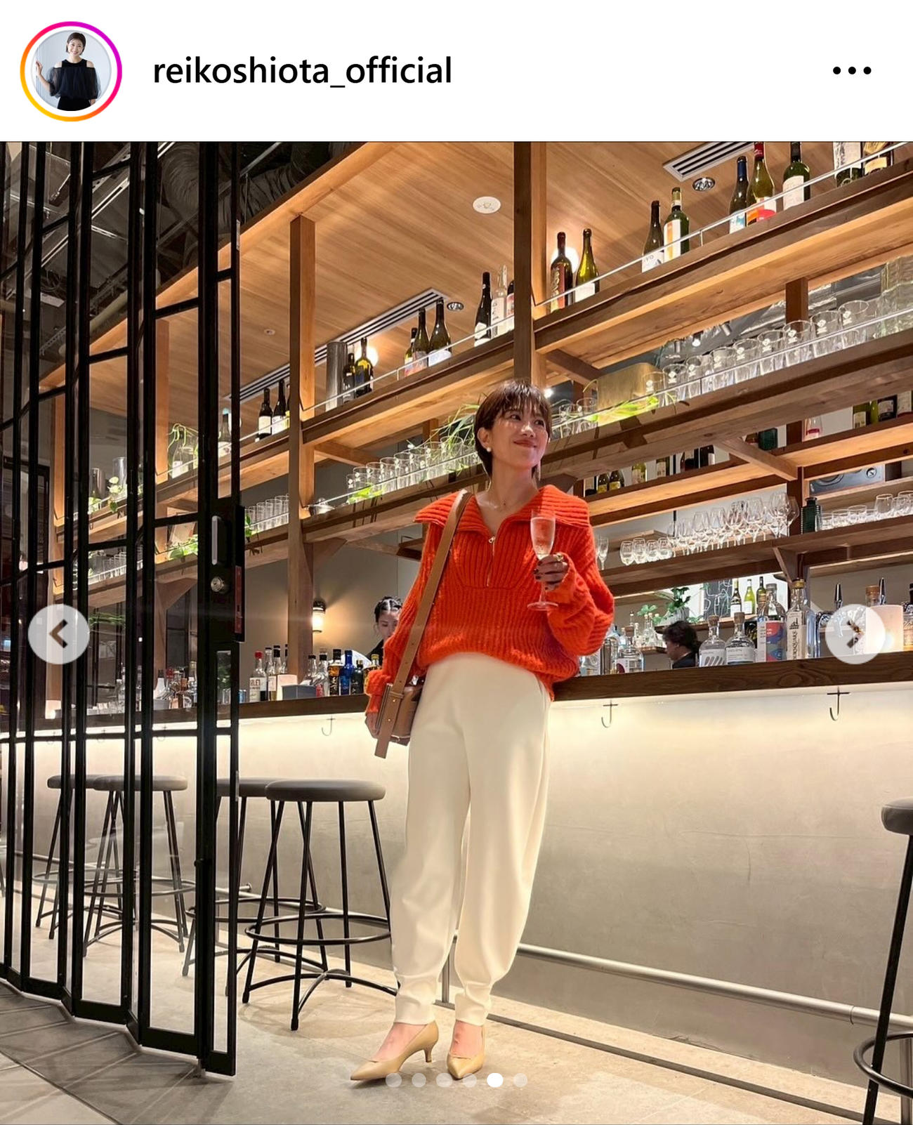 潮田玲子さんのインスタグラムから