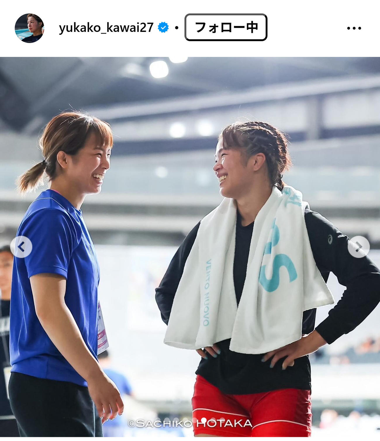 恒村友香子のインスタグラムから