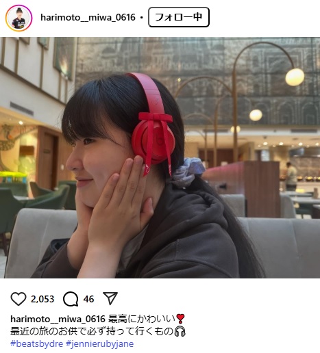 張本美和のインスタグラムから
