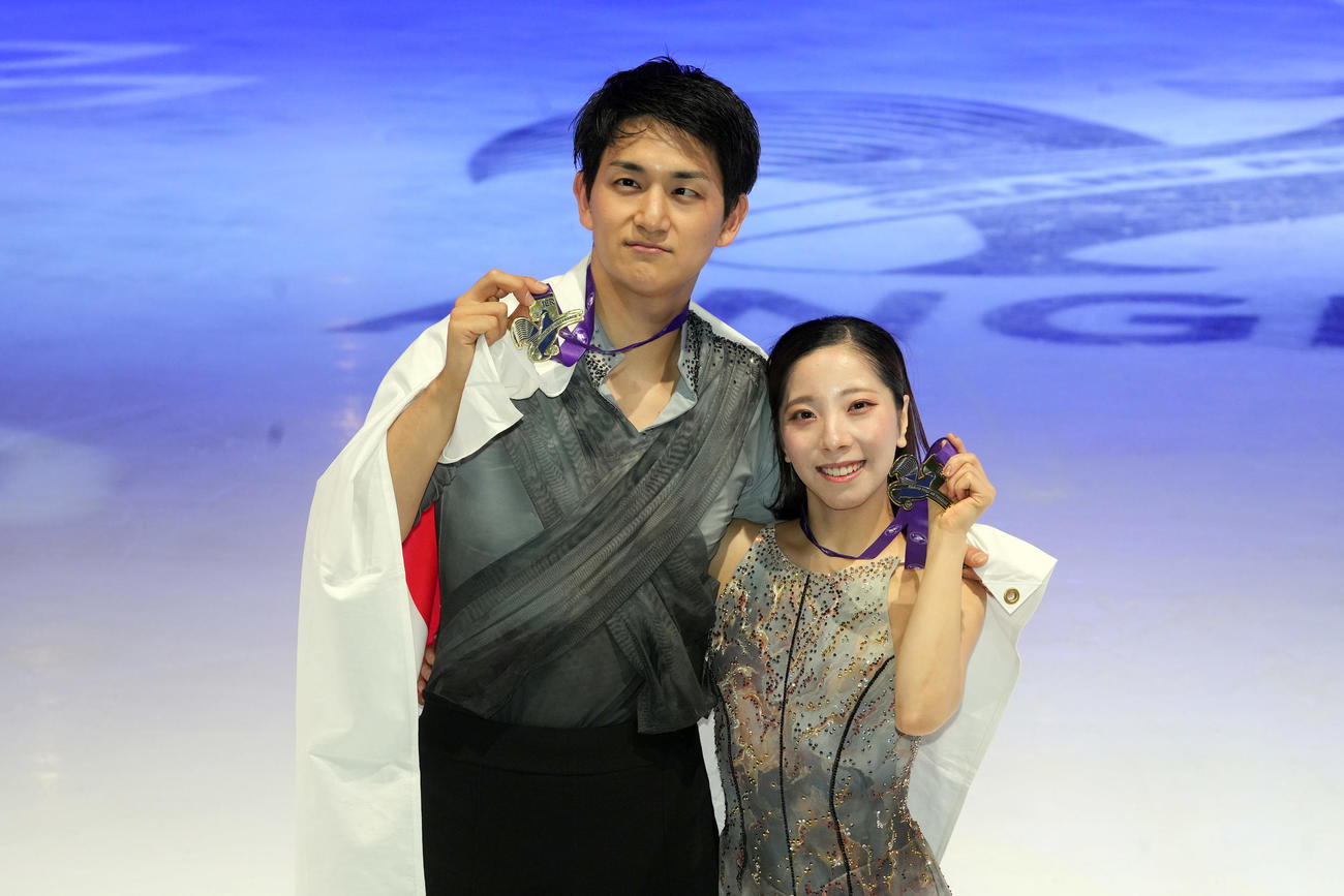 GP5勝目を挙げた三浦璃来、木原龍一組（撮影・パオロ　ヌッチ）