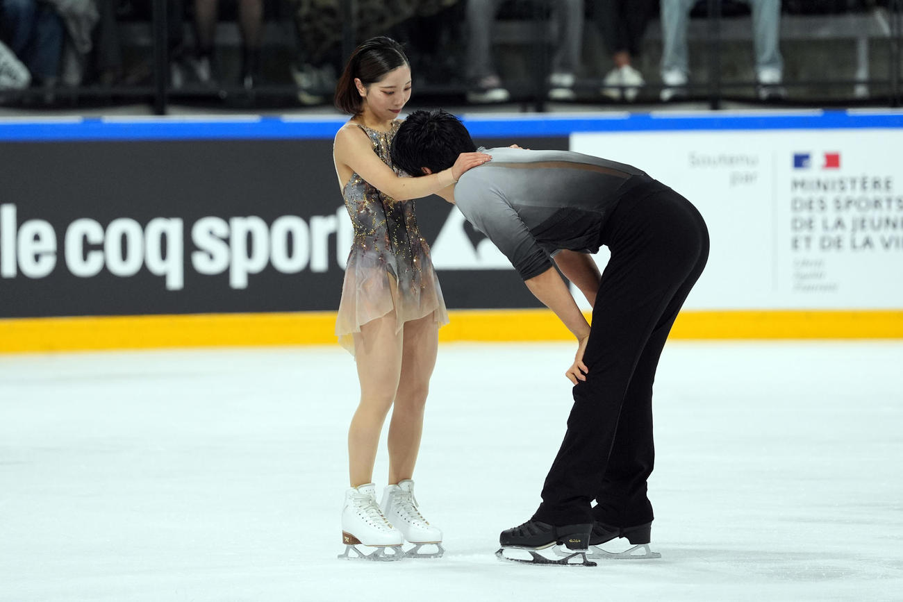 GP5勝目を挙げた三浦璃来、木原龍一組（撮影・パオロ　ヌッチ）