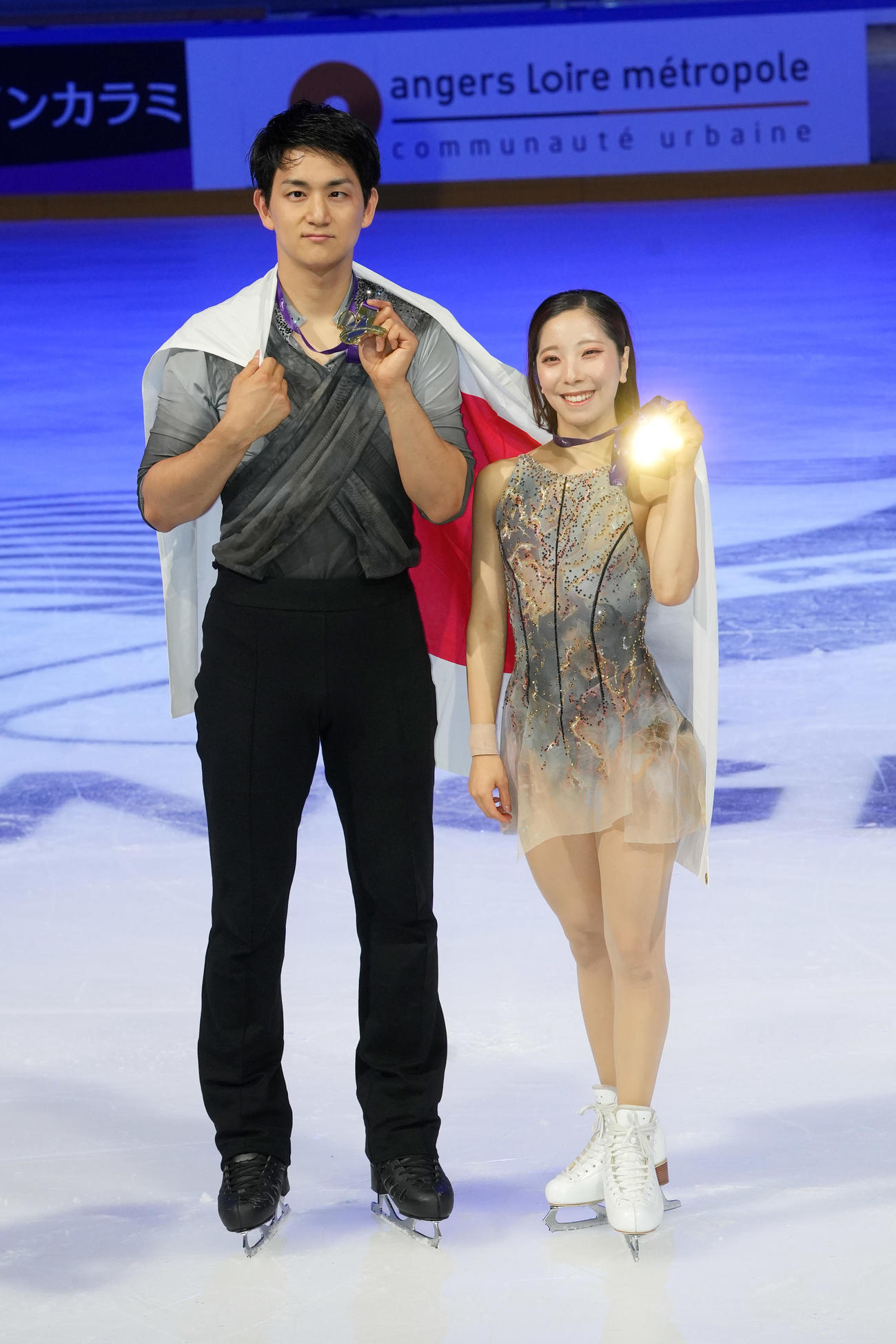 GP5勝目を挙げた三浦璃来、木原龍一組（撮影・パオロ　ヌッチ）