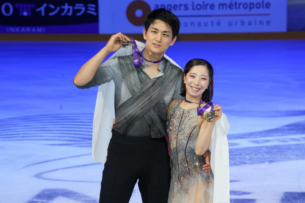 GP5勝目を挙げた三浦璃来、木原龍一組（撮影・パオロ　ヌッチ）