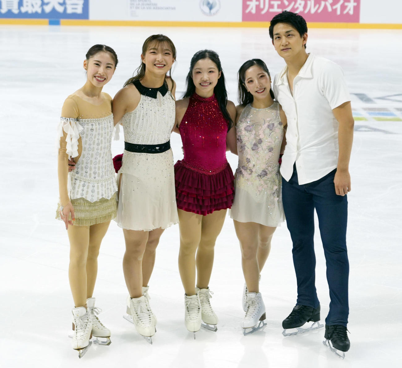 エキシビション最終戦終了時の日本選手集合写真（撮影・パオロ　ヌッチ）