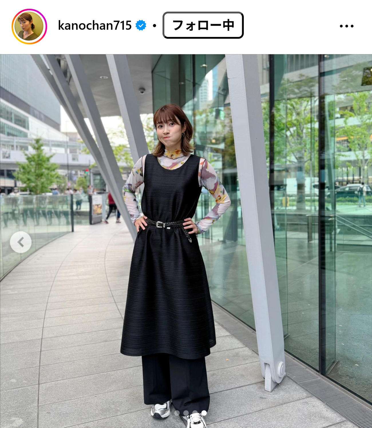 狩野舞子さんのインスタグラムから